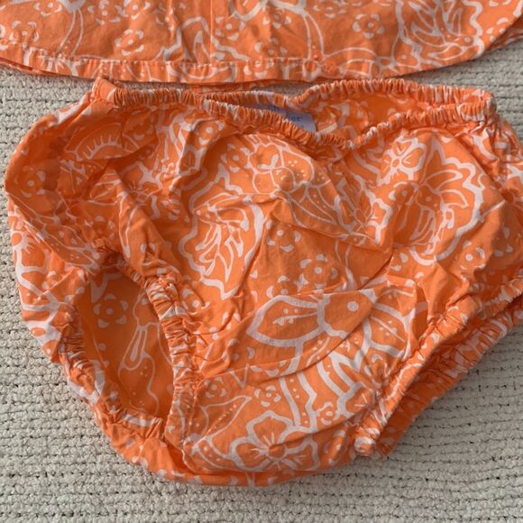 Hawaiian Designs | Infant Girls Orange SUMMER Sleeveless Dress - Picture 2 of 7